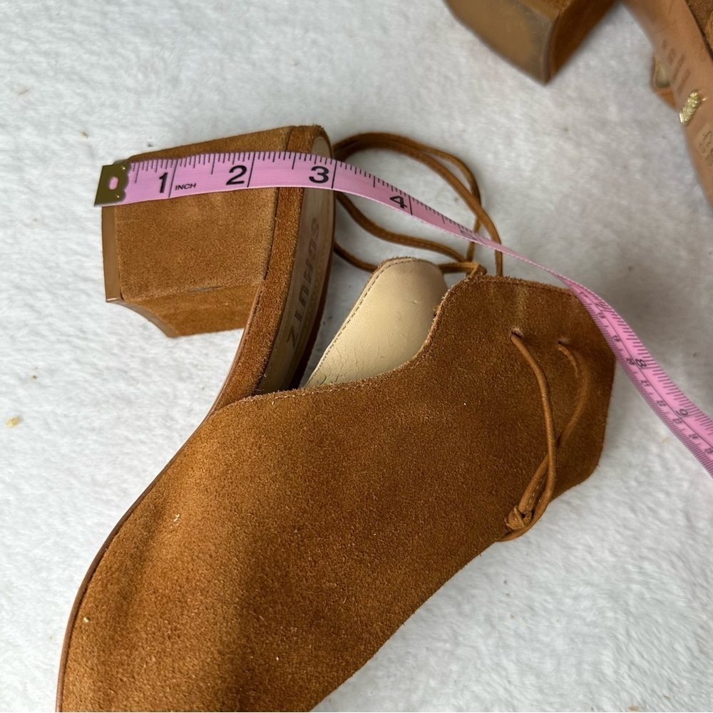 SCHUTZ Binalia Women's Heels Sandals
Bootie Brown Suede Size 8.5 - Picture 10 of 11